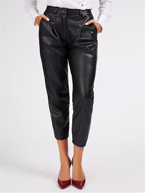 STRETCH PU PANT GUESS MARCIANO | 0BG1198984Z/JBLK